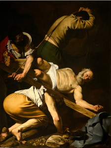 Crucifixion of St. Peter<br>by Caravaggio